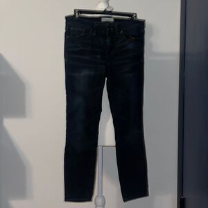 Madewell dark wash skinny Jean.